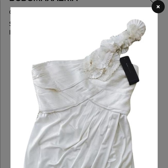 BCBGMAXAZRIA
Cream/White 1 Shoulder Cocktail Dress - Picture 8 of 9